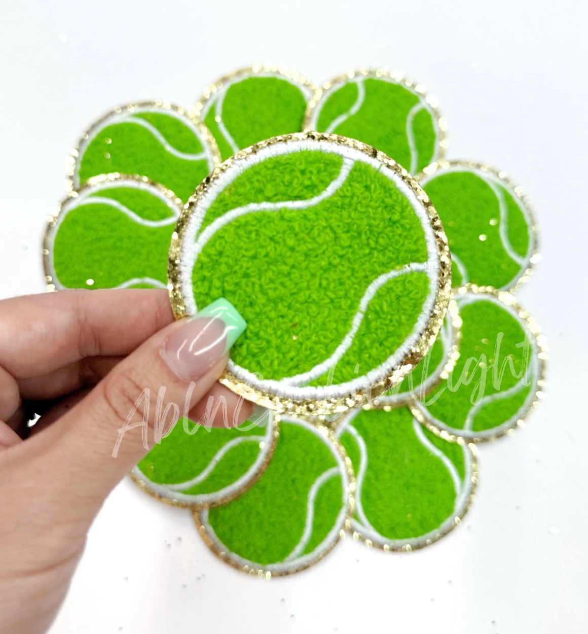Tennis Ball Chenille Embroidery Patch