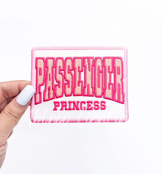 Passenger Princess SXS Off Road Racing Glitter Patch
