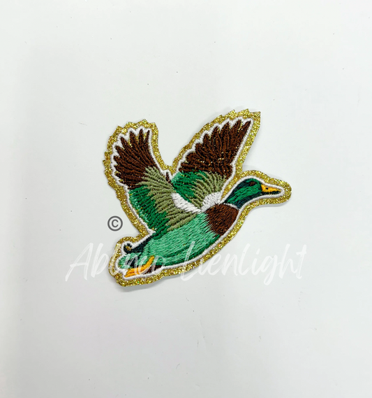 Mallard Duck Hunting Embroidery Patch - Small