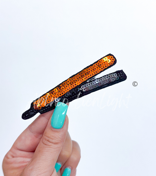 Hair Straightner Stylist Sequin Embroidery Patch