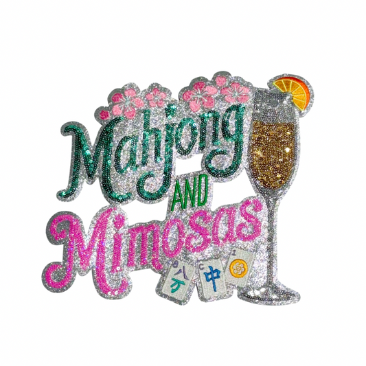 Mahjong & Mimosa Sequins Patch - Large