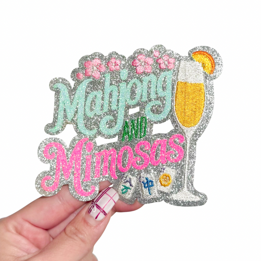 Mahjong & Mimosas Sequins Patch - Small