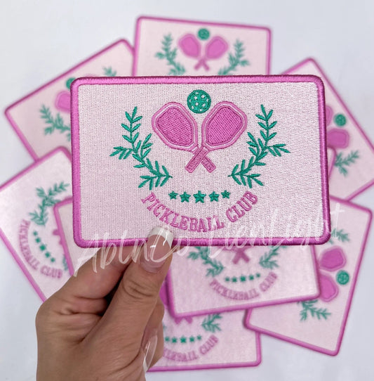 Preppy Pickleball Club Embroidery Patch