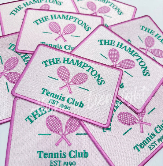 The Hamptons Tennis Club Embroidery Patch